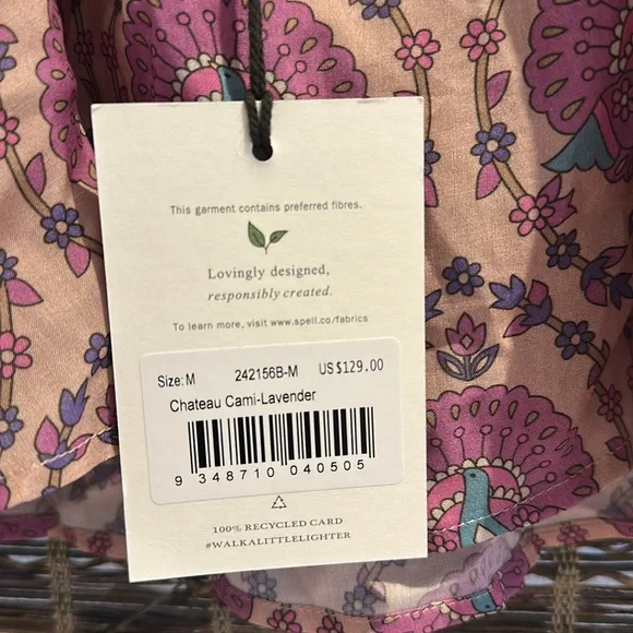 NWT Spell Chateau Cami - Picture 4 of 5